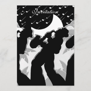 Convite Black E White Jazz