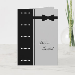 Convite Black Tie Invitation (Silver)