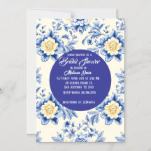 Blissful Chinoiserie Bridal Shower Invitation