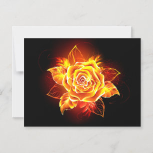 Convite Blooming Fire Rosa