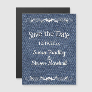 Convite Blue Denim Salve a Data