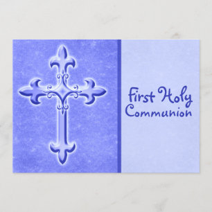 Convite Blue First Holy Community