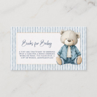 Convite Blue Jean Baby Hydrangea Livros para Bebê