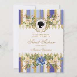 Convite Blue Regency Era Sweet Six