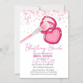 Convite Blushing Bride Bridal Shower Invitation 