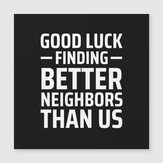 Convite boa sorte em encontrar vizinhos melhores do que nó (Frente)