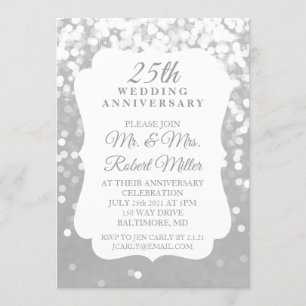 Convite - Bodas de Prata de 25 Anos