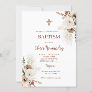 Convite Boho Baptism