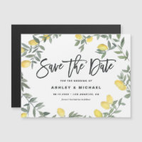 Boho Watercolor Lemon Wreath Summer Salva a Data