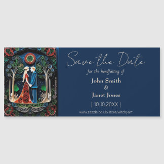 Convite Boho Wedding Salve o ímã de data