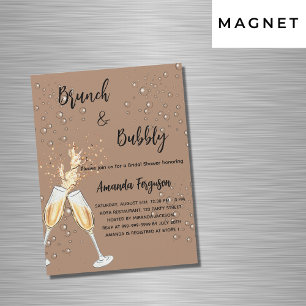 Convite Bolhas de Chá de panela de Brunch para luxo latino