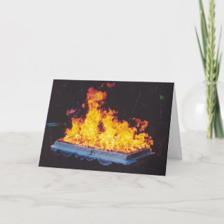 Convite Bolo ardente no parque da Nova Iorque