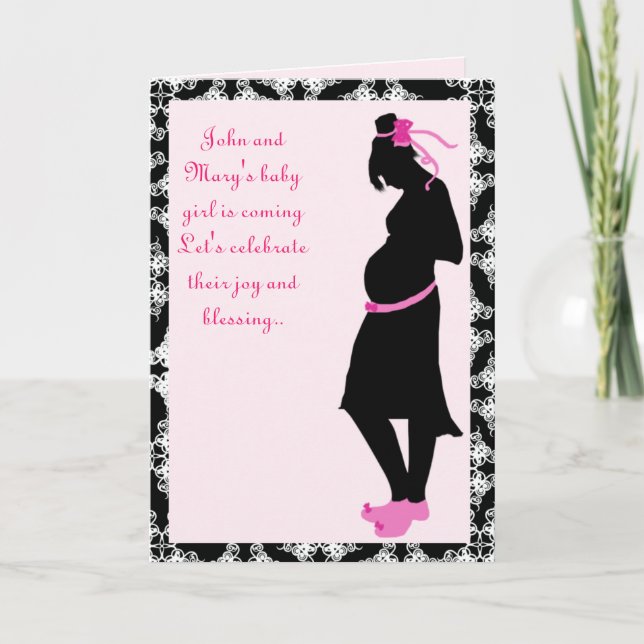 Convite bonito a rosa (Frente)