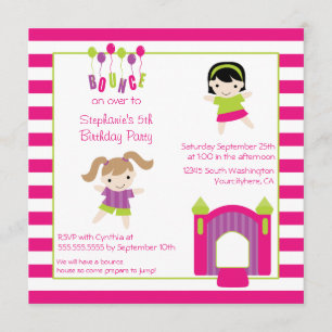 Convite bonito do aniversário da festa em casa do