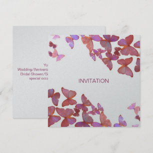 Convite Borboletas Por Favor Junte-se a Nós