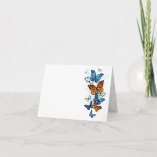 Convite Borboletas voadoras Morpho e Monarca