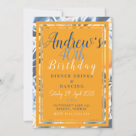 Convite Botânico de Summer Orange