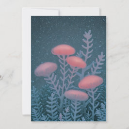 Convite Botânico Luminoso | Cartões de natal