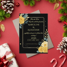 Convite Botânico Personalizado Esmeralda & Marfim