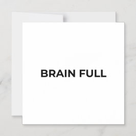 Convite Brain Full Minimalist Typographic Magnetic 