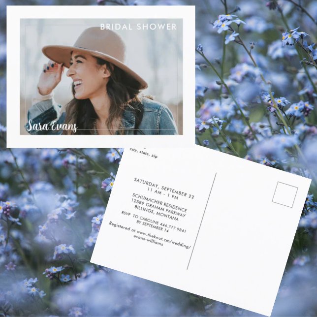 Convite Branco para Chá de panela de Fotografias S (Criador carregado)