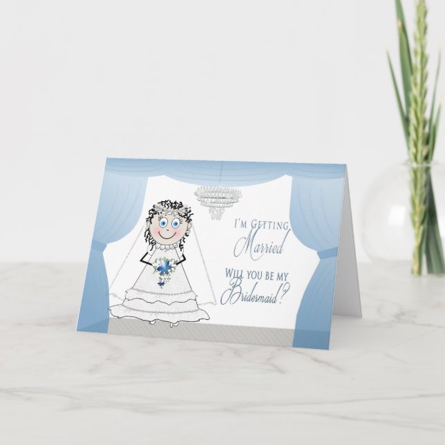 CONVITE BRIDESMAID - BRIDE COM CHANDELIER (Frente)