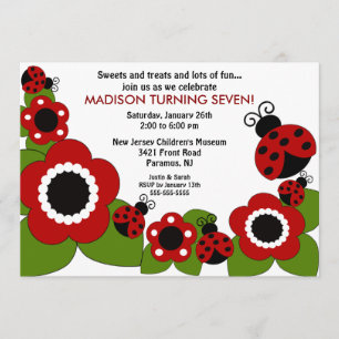 Convite brilhante do aniversário da flor & dos