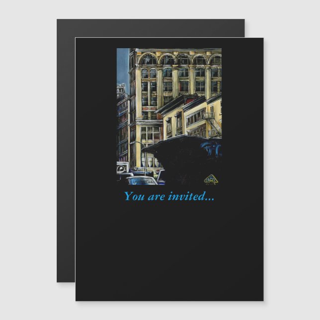 Convite Broadway's Best, Nova Iorque (Frente/Verso)