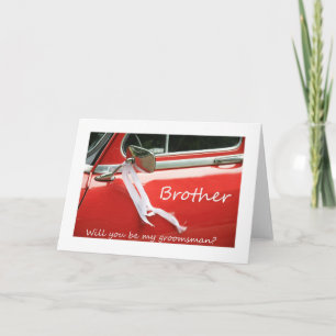 Convite Brother   Please be my Groomsman - invitation