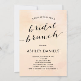 Convite Brunch De Brida De Apricot Para Marca De A