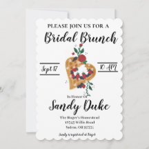 Convite Brunch de chá de panela