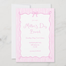 Convite Brunch de Dia de as mães Rosa Arco Quimoló