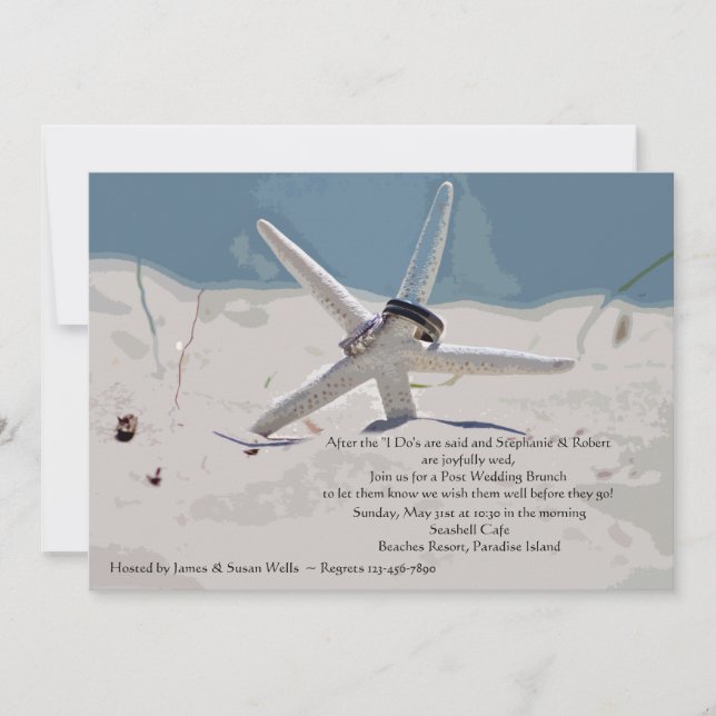 Convite Brunch de Posto de Praia (Frente)