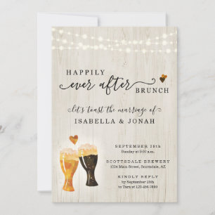 Convite Brunch para Casamento de Brewery