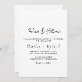 Convite Brunch Para Casamento De Caligrafia Whimsi