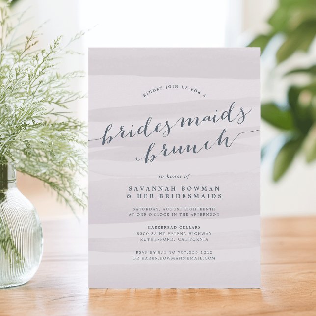 Convite Brunch para cinzas Lilac Bridesmaids (Criador carregado)