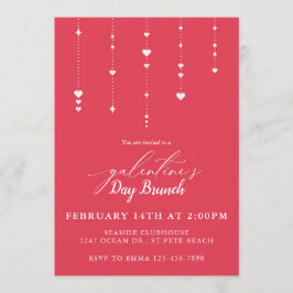 Convite Brunch para Festa de Galentine