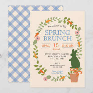 Convite Brunch para primavera Garden