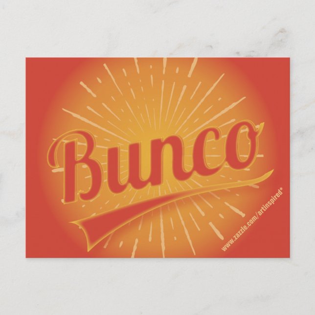Convite Bunco Burst (Frente)