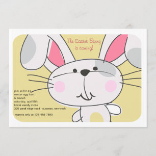 Convite Bunny Face