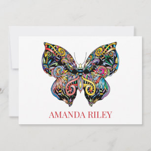 Convite Butterfly / Notecard personalizado