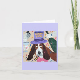 Convite Cachorro Festeiro Basset Hound