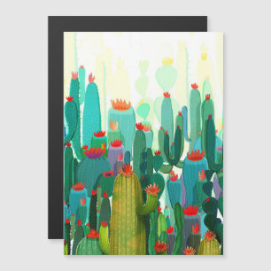 Convite Cactus Impressão Muitos Cactus