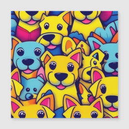 Convite Cães amarelos, cães felizes