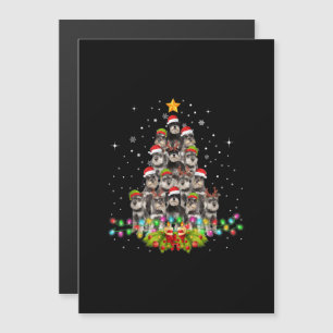 Convite Cães Schnauzer Árvore Natal Suéter Xmas Animal de