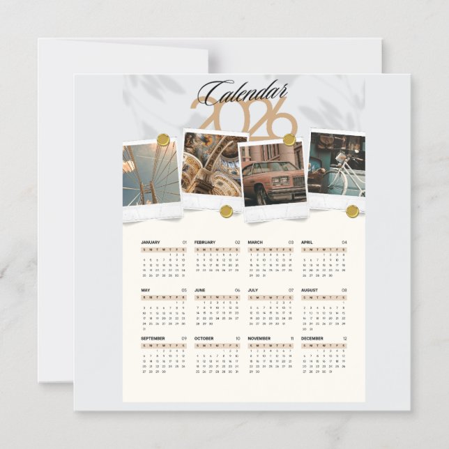 Convite Calendário 2026 (Frente)