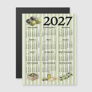 Convite Calendário 2027, Azeitonas Mediterrâneas, Listras