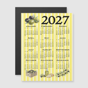 Convite Calendário 2027, Azeitonas Mediterrâneas Listras A
