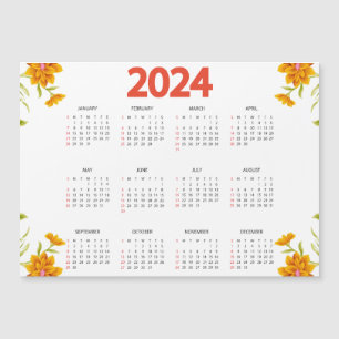 Convite Calendário de Exibição de Ano de Cheio 2024 - Míni