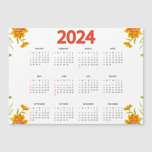 Convite Calendário de Exibição de Ano de Cheio 2024 - Míni (Frente)